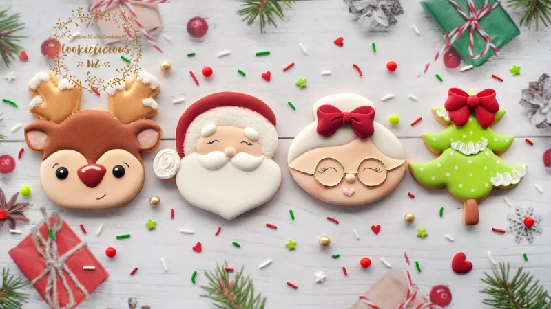 Christmas Set Templates - Santa, Mrs Clause, Rudolph & Christmas Tree