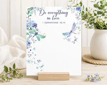 Do everything in love - Scripture Printable Cookie Card
