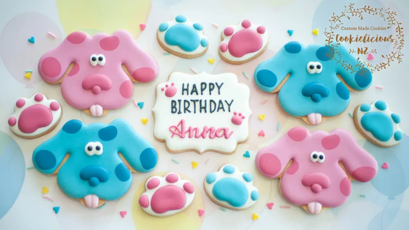Blue's Clues & Magenta Cookie Template