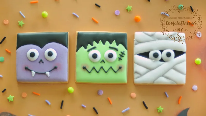 Royal Icing Transfer - Monster's Eyes Template